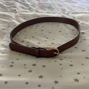 🤎 Brown Zara Belt with Gold Clasp